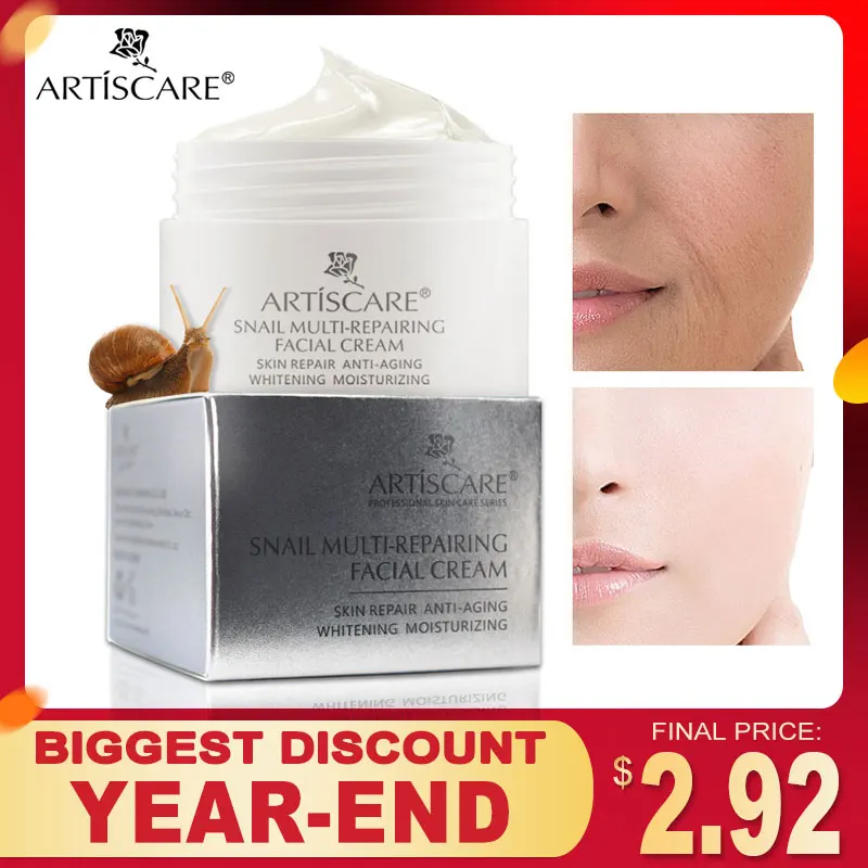 Крем для лица ARTISCARE Snail Repair Aging Aniti Oil-контроль уход за кожей лица против морщин сужение пор увлажняющий лифтинг для кожи