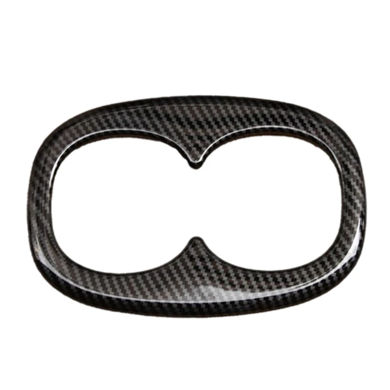 

Углеродное волокно для 2018-2019 Mitsubishi Eclipse Cross интерьерная крышка Автомобильный держатель для стакана на заднее сиденье со слотами рамка отдел...