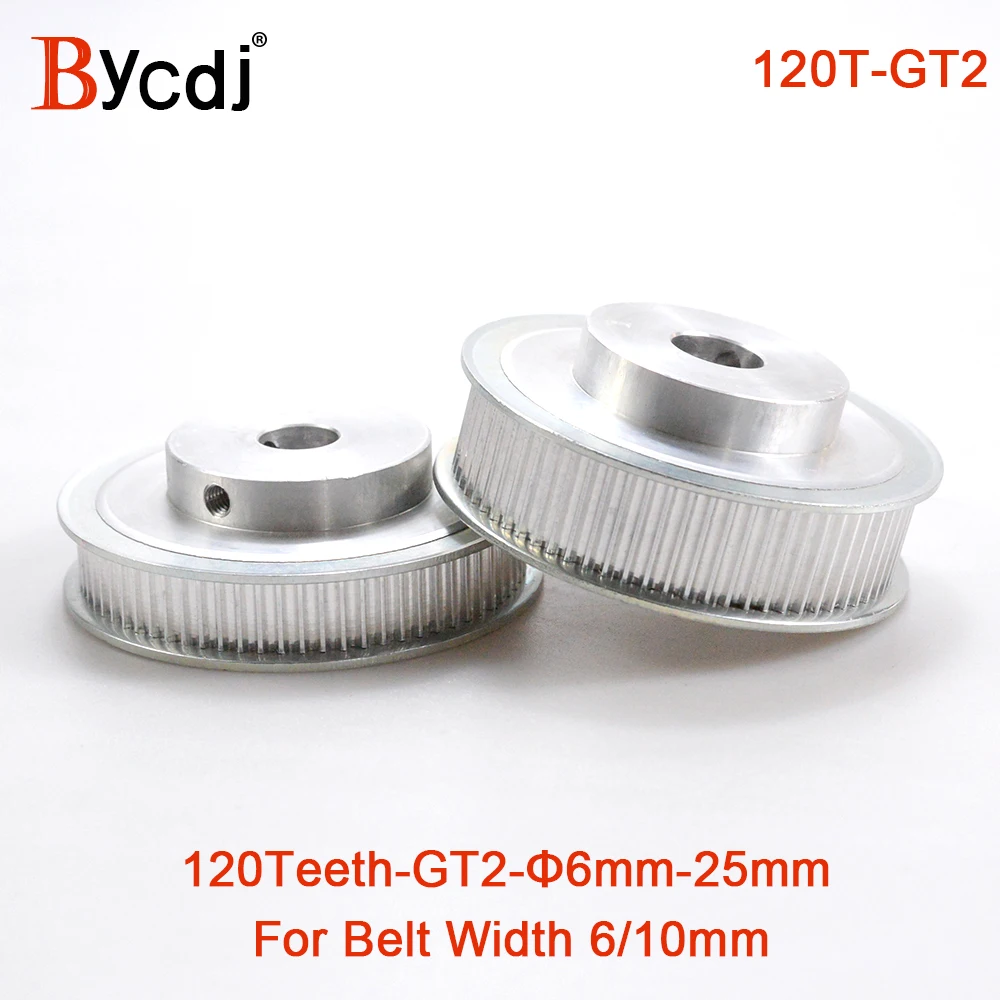 120 Teeth 2GT Timing Pulley Bore 6/6.35/8/10/12/14/15/17/19/20/22/25mm for GT2 Synchronous belt width 6/10mm 120Teeth 120T | Обустройство