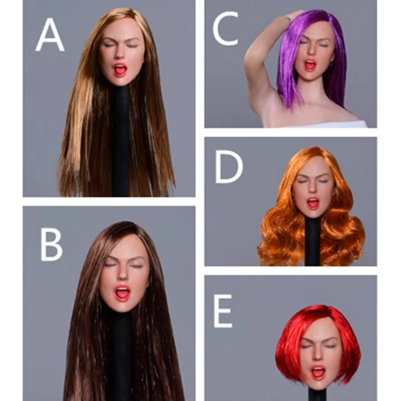 Масштаб 1:6 модель женщины девочка несколько выражений голова скульптуры женщина