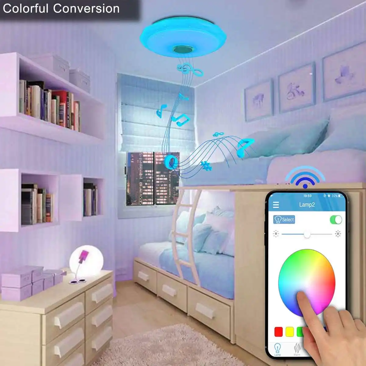 200W WiFi современный RGB светодиодный потолочный светильник s Домашний Светильник ing