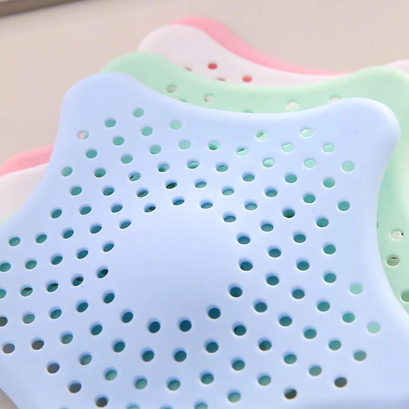 

1PC Star Silicone Sink Drain Hair Catcher Bath Stopper Plug Strainer Filter Shower Bathroom Kitchen Accessories Toliet Tools