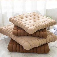 kids booster seat play mat sitting cushion creative biscuit shape cushion pillow car seat pad decor baby carriage cookie back