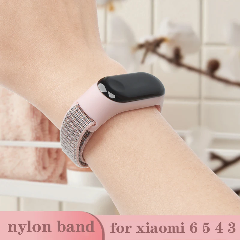 Ремешок нейлоновый для xiaomi mi band 4 3 спортивный браслет смарт часов 6 5|Ремешки