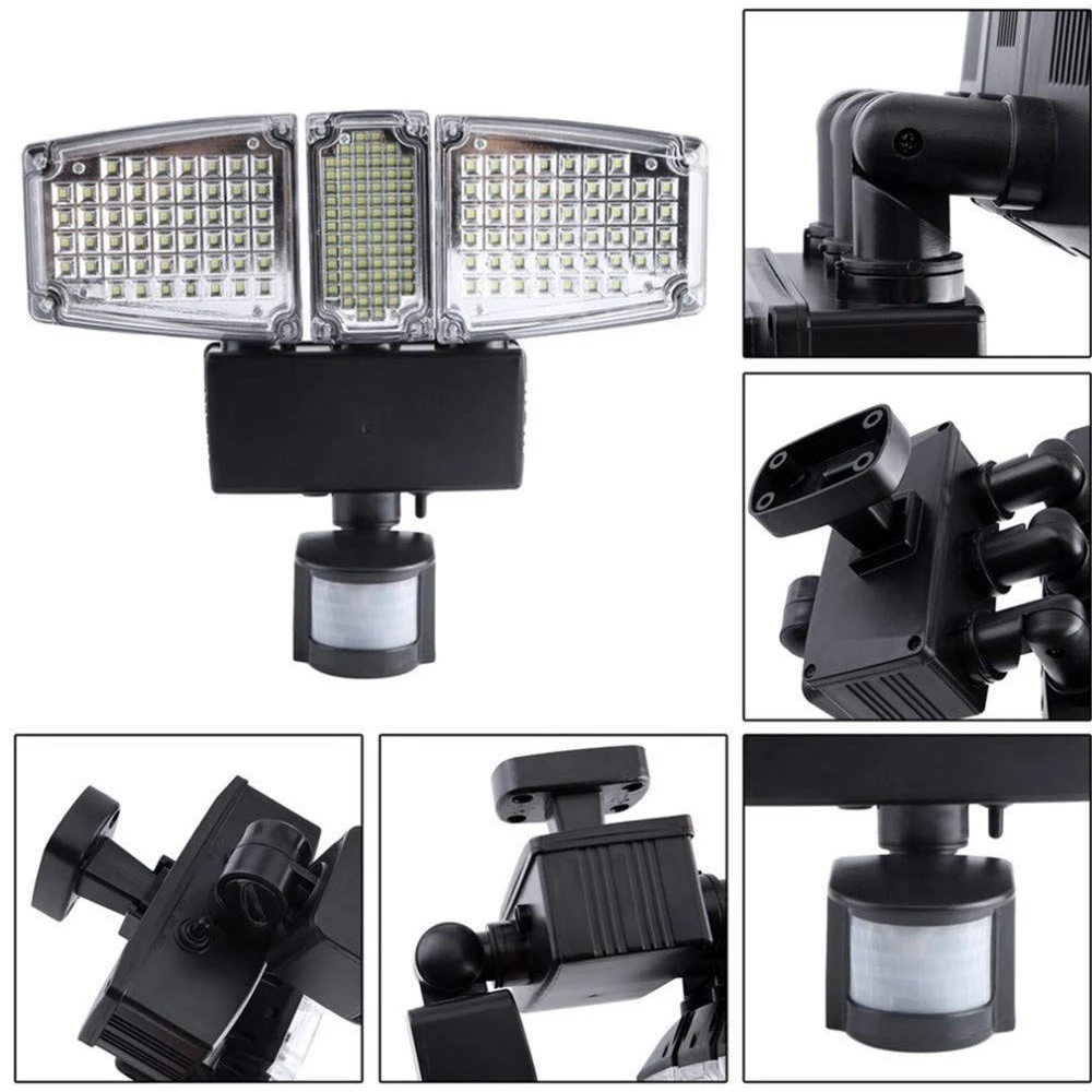 178 светодиодный тройной головной Солнечный свет PIR Активированный датчик