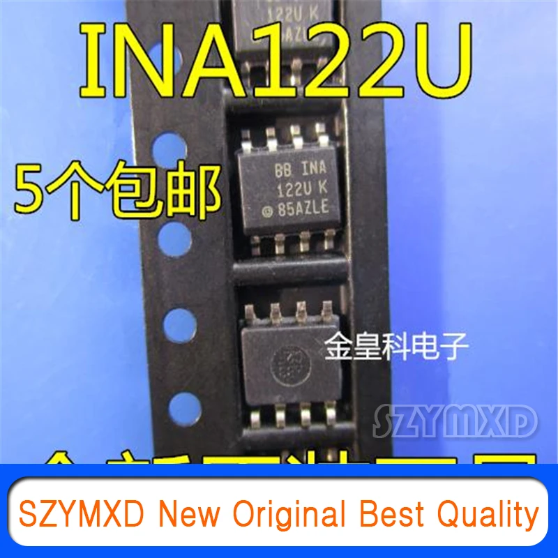 

5Pcs/Lot New Original INA122 INA122UA SOP8 INA122U instrumentation amplifier In Stock