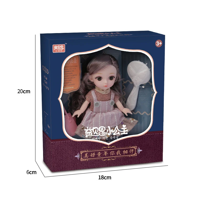 

16cm Little Doll Toys Fashion Cartoon Princess Dolls Mini Doll Accessories Toys For Baby Kids Birthday Gift For Lovely Girls
