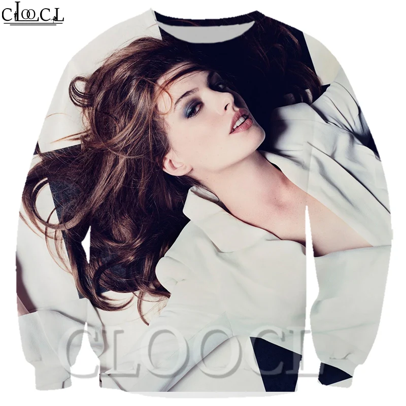 Толстовки CLOOCL с 3D принтом повседневные толстовки унисекс со звездами Anne Hathaway