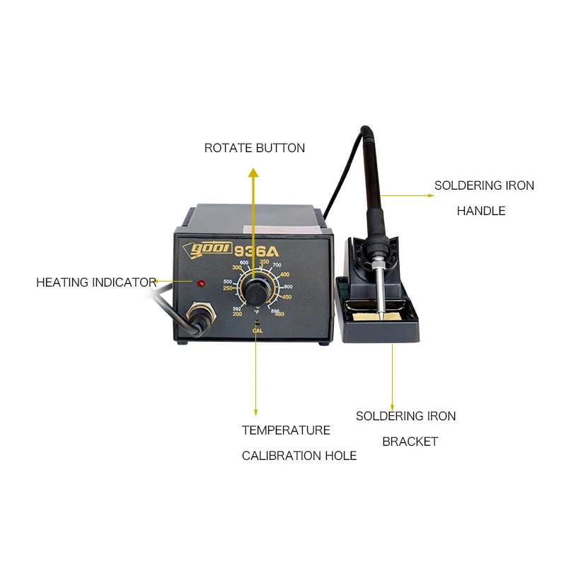 YG 936A цифровой Термовоздушная паяльная станция|station soldering|station reworkstation solder hot air |