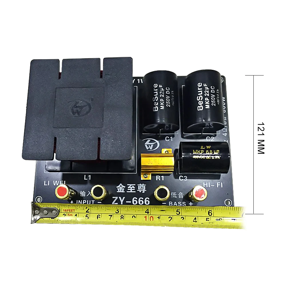 

AIYIMA 1Pcs Subwoofer Crossover 800W Professional Bass Speaker Woofer Frequency Crossover Divider Filter DIY Home Sound Theater
