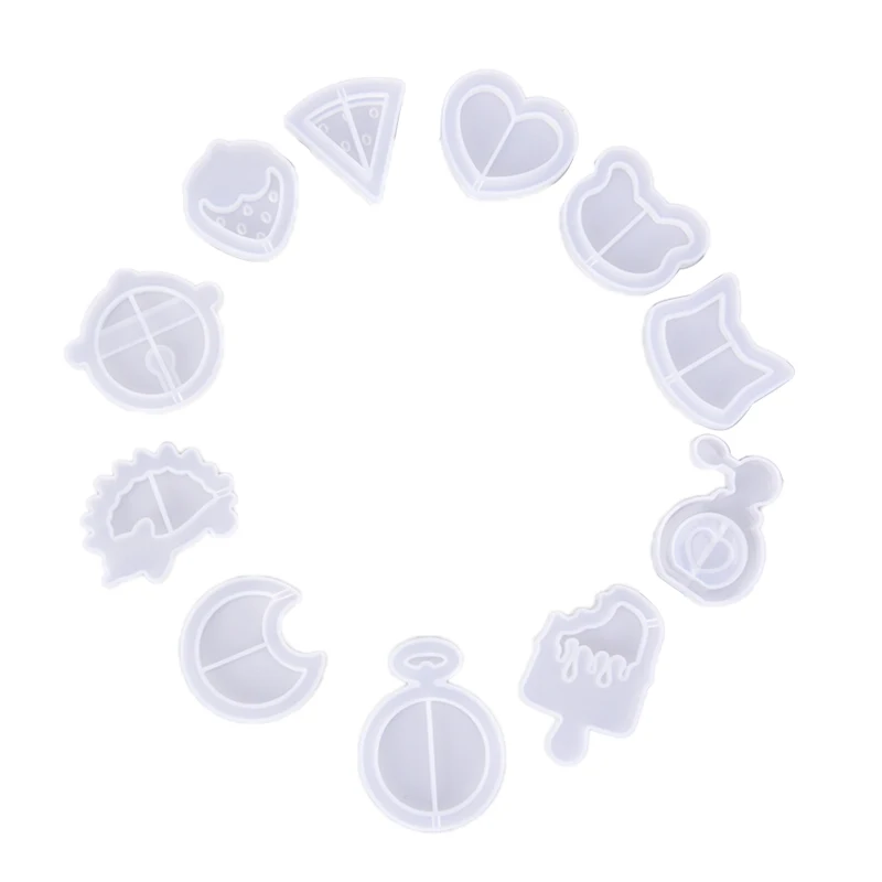 Фруктовые животные Рождественская серия жидкий кремний УФ смола форма для