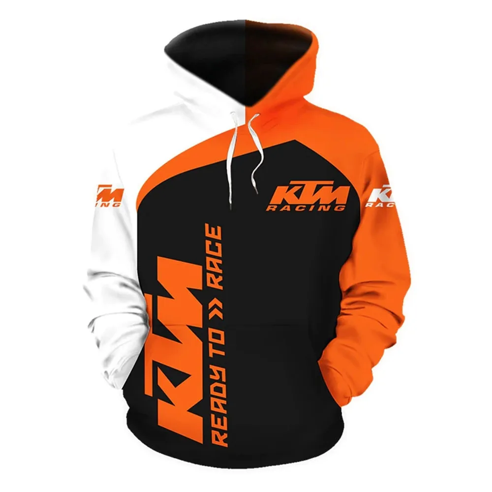 

2021 Brand New K T M Hoodie Motorcycle Pullover 3D Digital Printing Men's Fashion Hooded Jacket Spring and Autumn Casual Sweatsh
