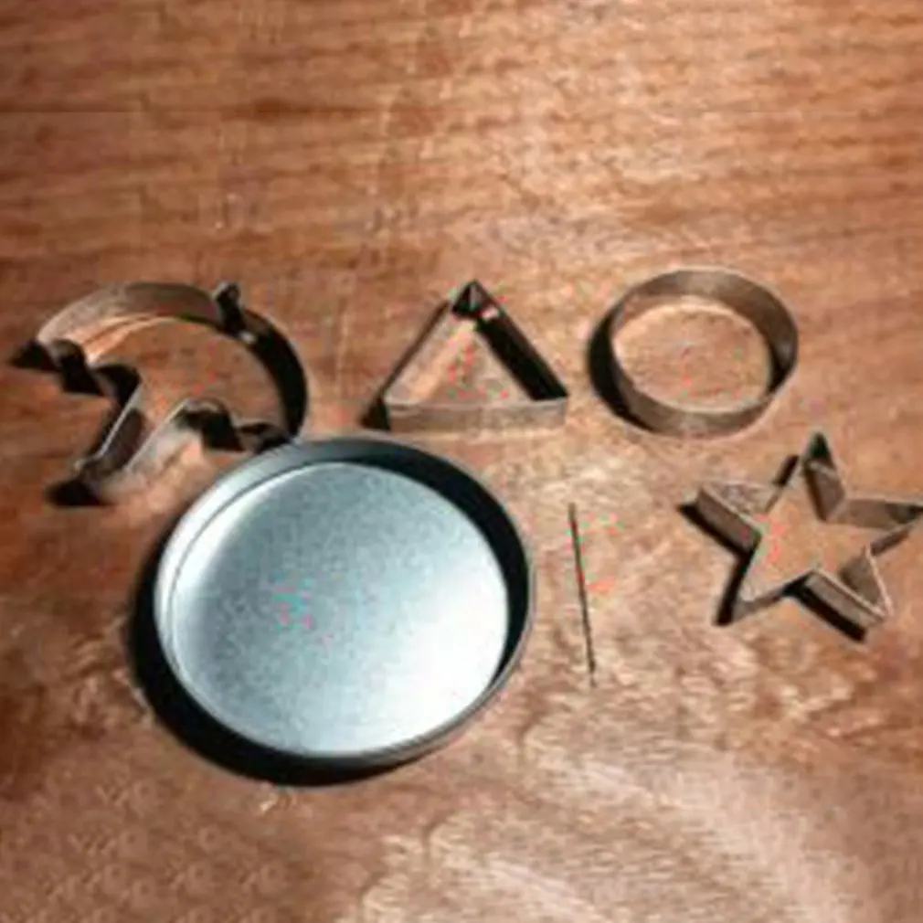 

Stainless Steel Squid Game Dalgona Korean Sugar Candy Making Tools Set Squid Game Sugar Pie Game For Ppopgi Making Tool Set