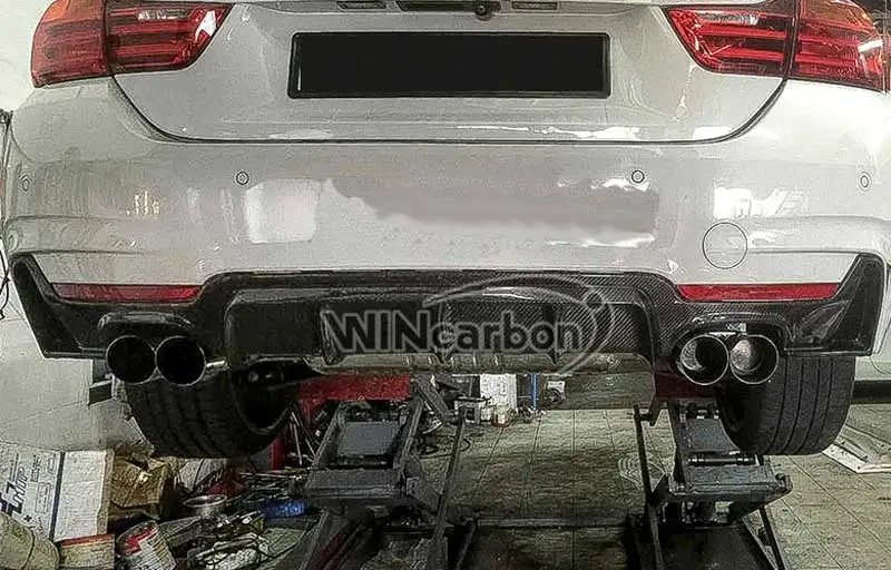 Задний диффузор из углеродного волокна 435i 4 трубы для BMW F32 F33 F36 4-серия GranCoupe Msport