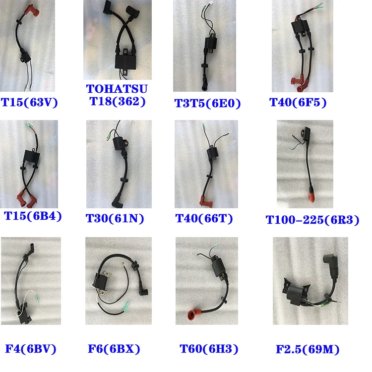 Катушка зажигания для подвесного мотора Yamaha лодочный мотор T3 T5 T15 - Цена: 2213.69