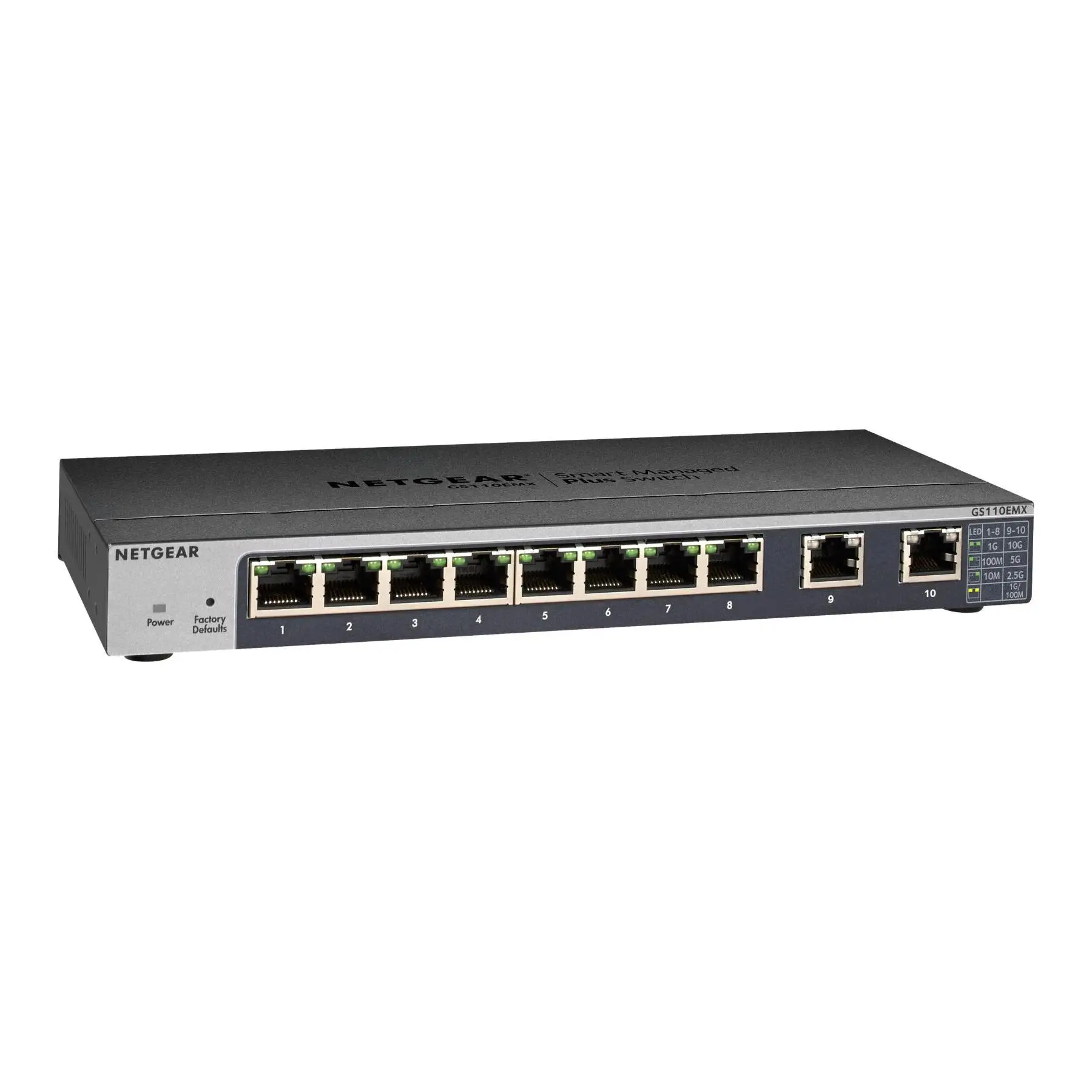 GS110EMX управляемый Ethernet L2 10G (100/1000/10000) черный|Сетевые коммутаторы| |