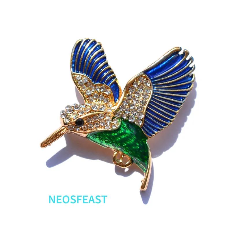 Элегантные Броши с колибри для женщин булавка разразных цветов женские подарки