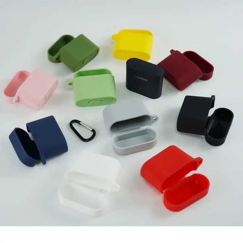 

2020 Silicone Wireless Bluetooth Earphone Case for Xiaomi AIr2 pro Protective Cover with Carabiner For xiaomi Air2 pro