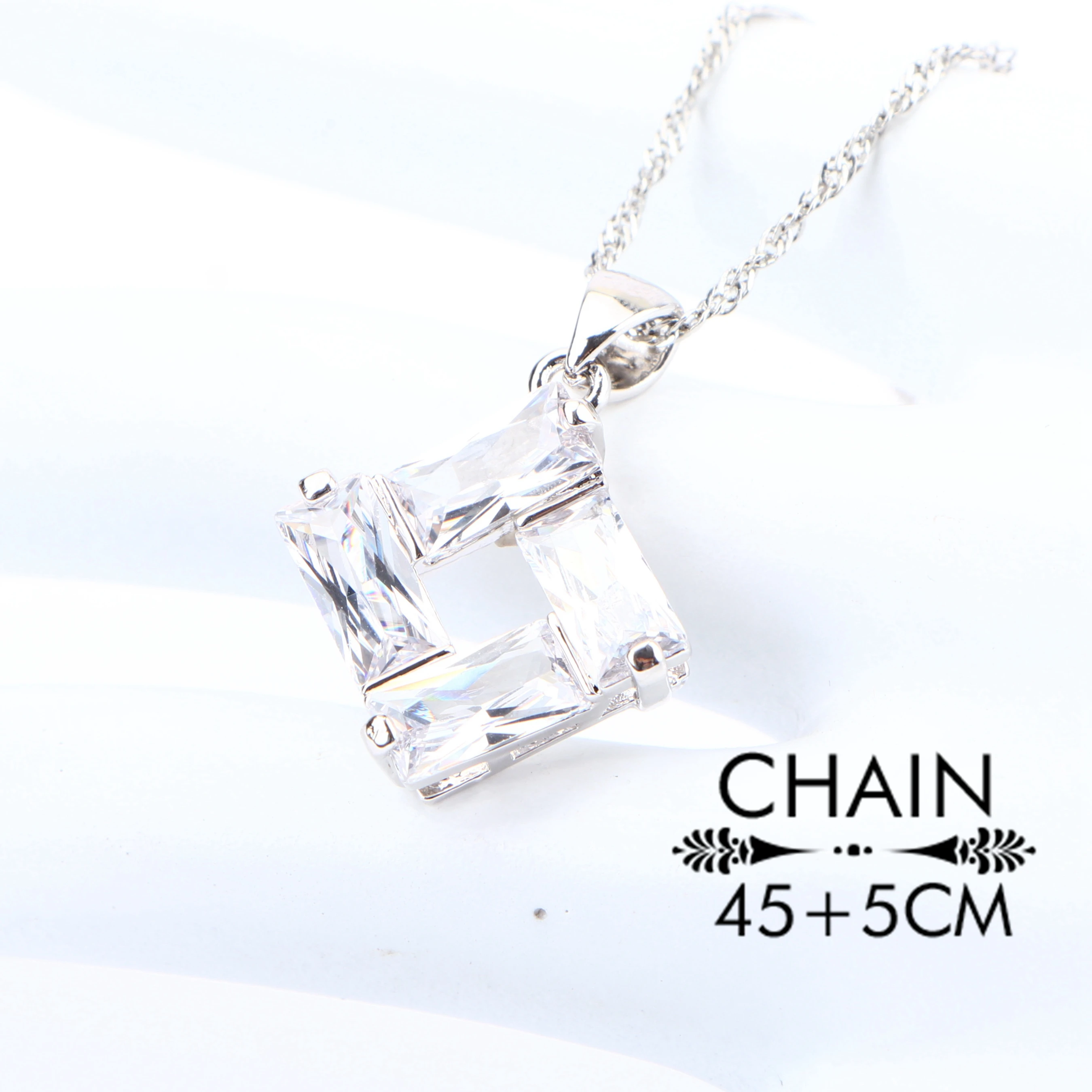 Женские свадебные ювелирные наборы из стерлингового серебра 925 пробы с белым