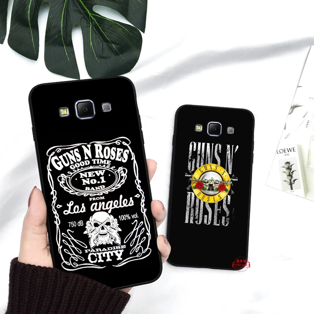 Guns n roses Silicone Case for Samsung A3 A5 A10S A30S A50S A6 Plus 2018 A7 A8 A9 A10 A30 A40 A50 A60 A70 J6 |