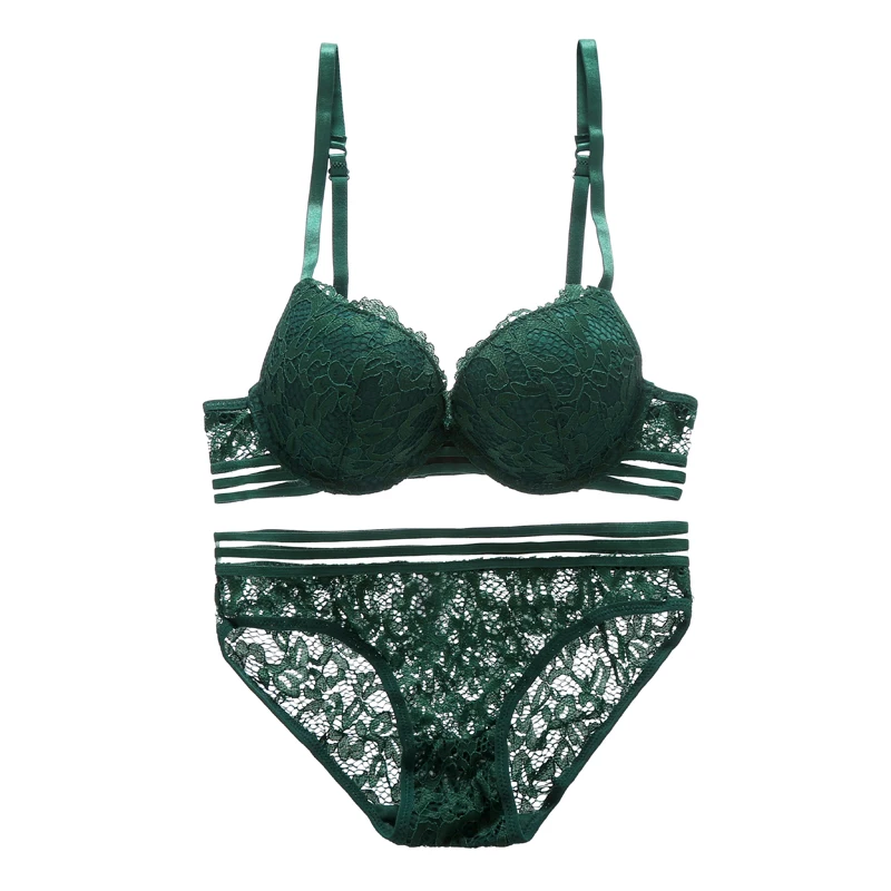 

Europe and the United States, sexy underwear sets, French lace embroidery girls simple convergence, bra underwear on thin thick