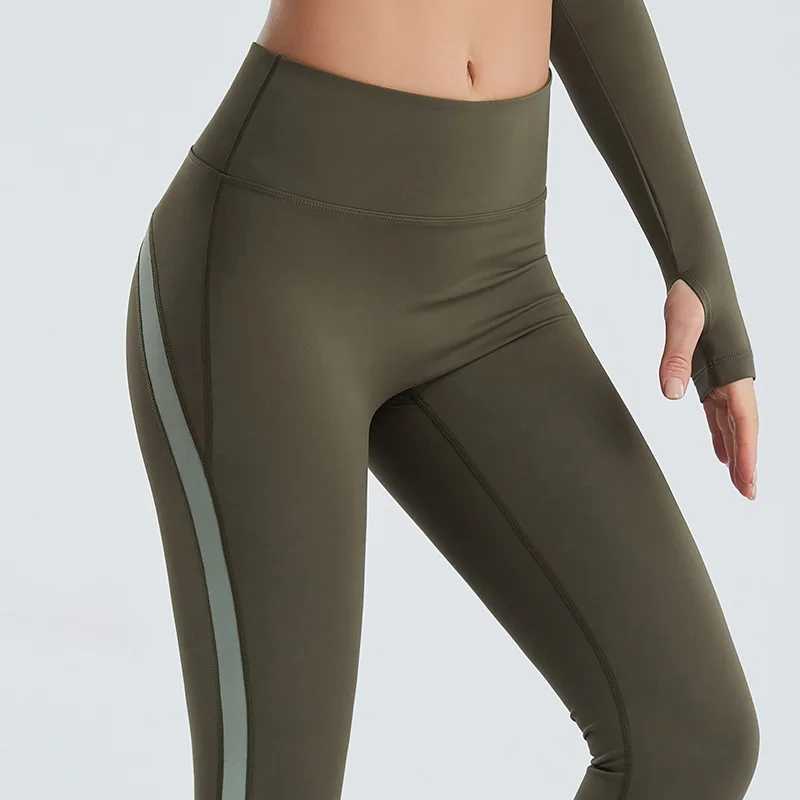 

Women Yoga Clothing Suit Nude Feeling Sports Quick-drying Vest Fitness Stepping Leggings Sports Fitness Clothing Two-piece Suit