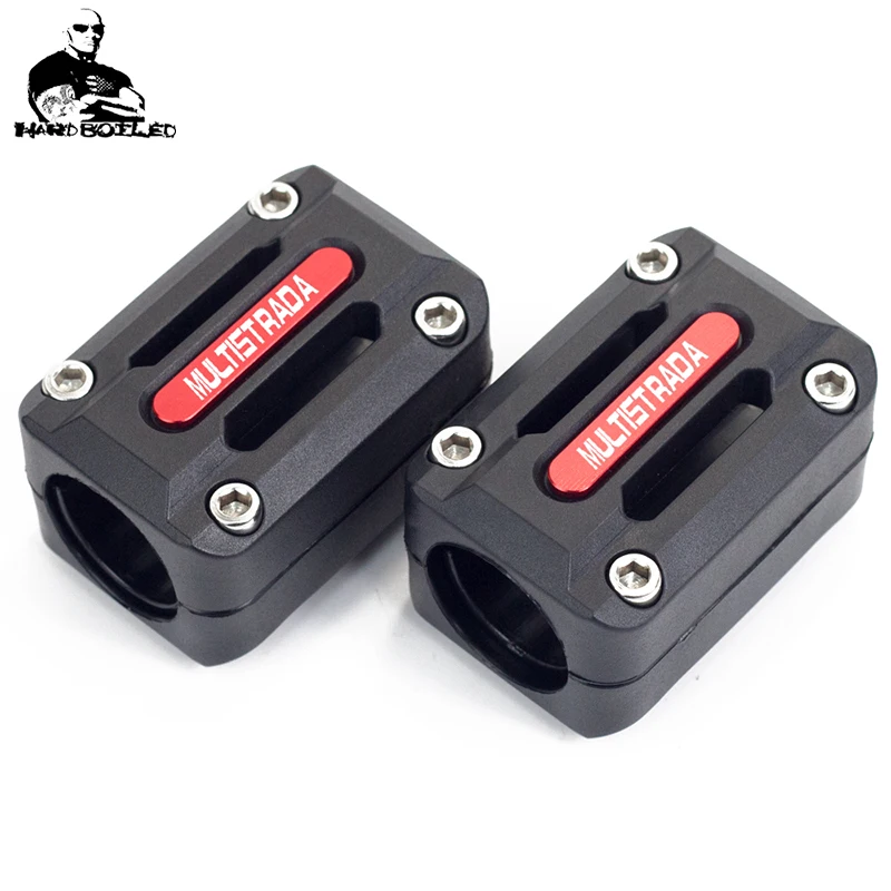 

For DUCATI MULTISTRADA 1200/1260/S/ST 2010-2021 Pair Motorcycle Engine Crash Bar Protection Decorative Bumper Block Accessories