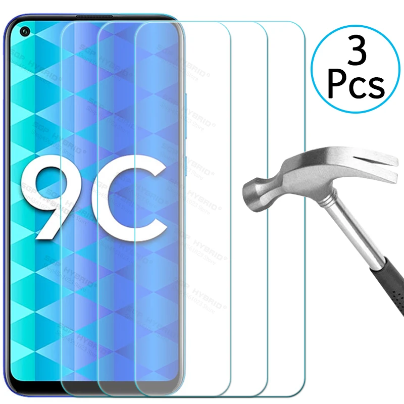 3Pcs Screen Protector For Huawei Honor 9c 9a 9s 9x Pro 9Lite 9 Lite Light Tremp Safety Glass Honor9a Honor9c Clean HD Sklo Cover | Мобильные