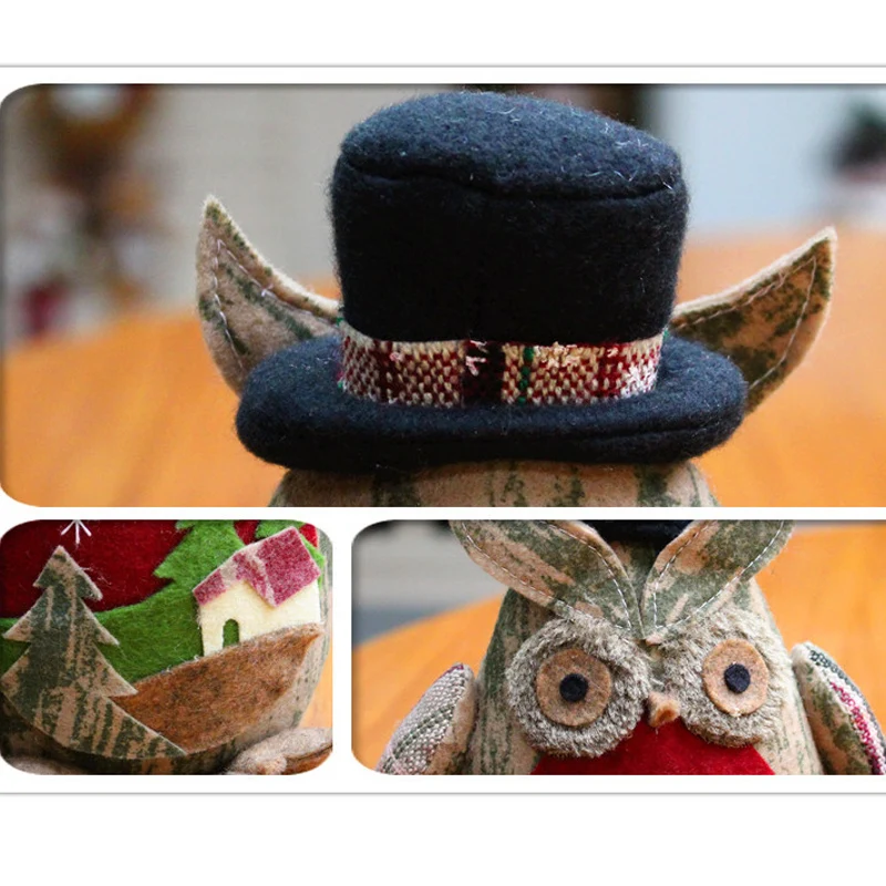 Креативные рождественские украшения белая/красная сова новогодний подарок для