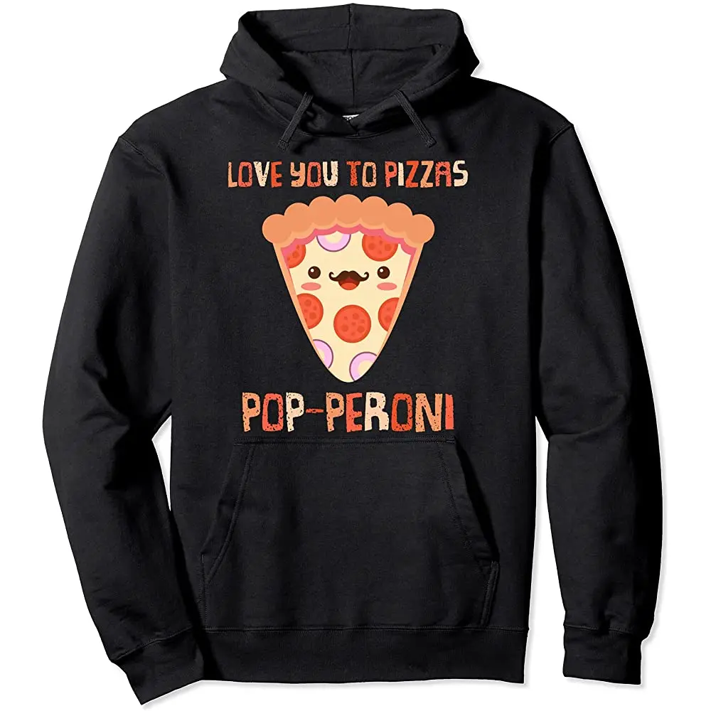 

Funny Father's Day Dad Birthday Pizza Lover Pepperoni Slice Pullover Hoodie