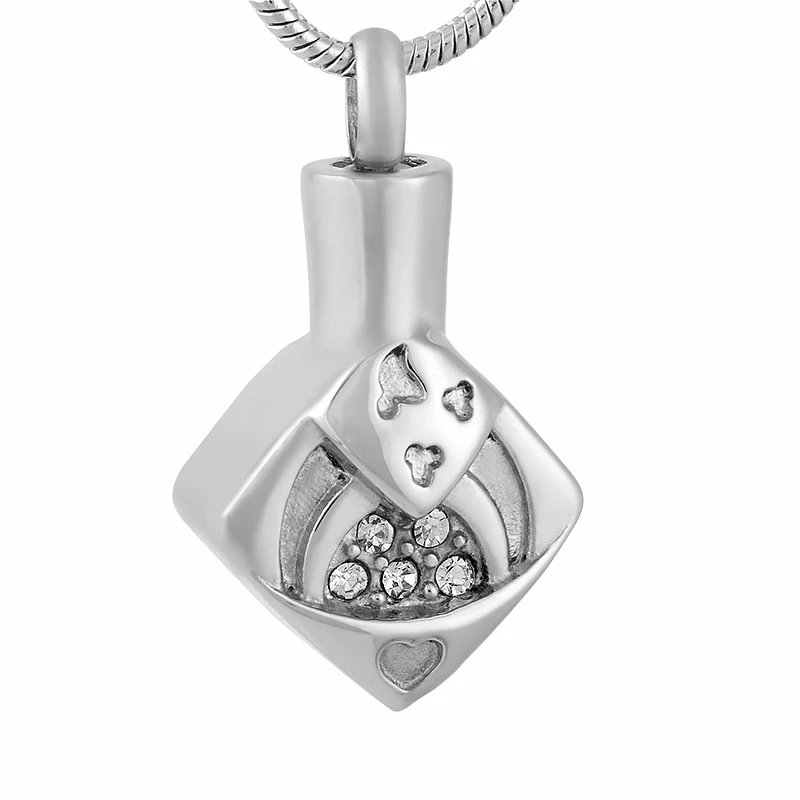 Серебряная подвеска милая собачка квадратное ожерелье пепел сувенир на память