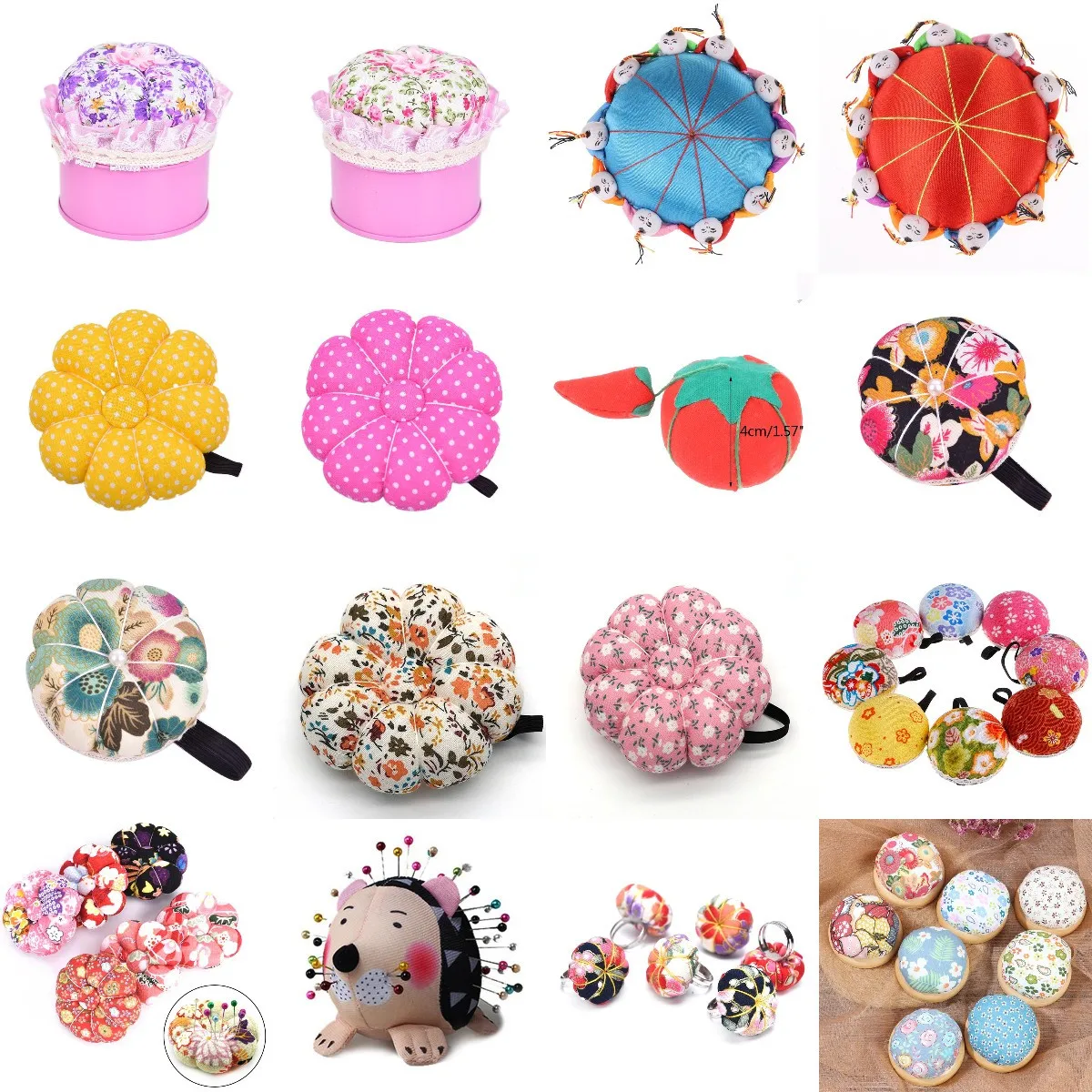 

1Pc Ball Shaped DIY Craft Needle Pin Cushion Holder Sewing Kit Pincushions Wrist Strap Pin Cushion Home Sewing Supplies New