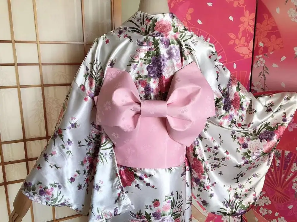 Японский юката пальто Весна Лето кимоно Mujer Кардиган Женская верхняя одежда Hanori