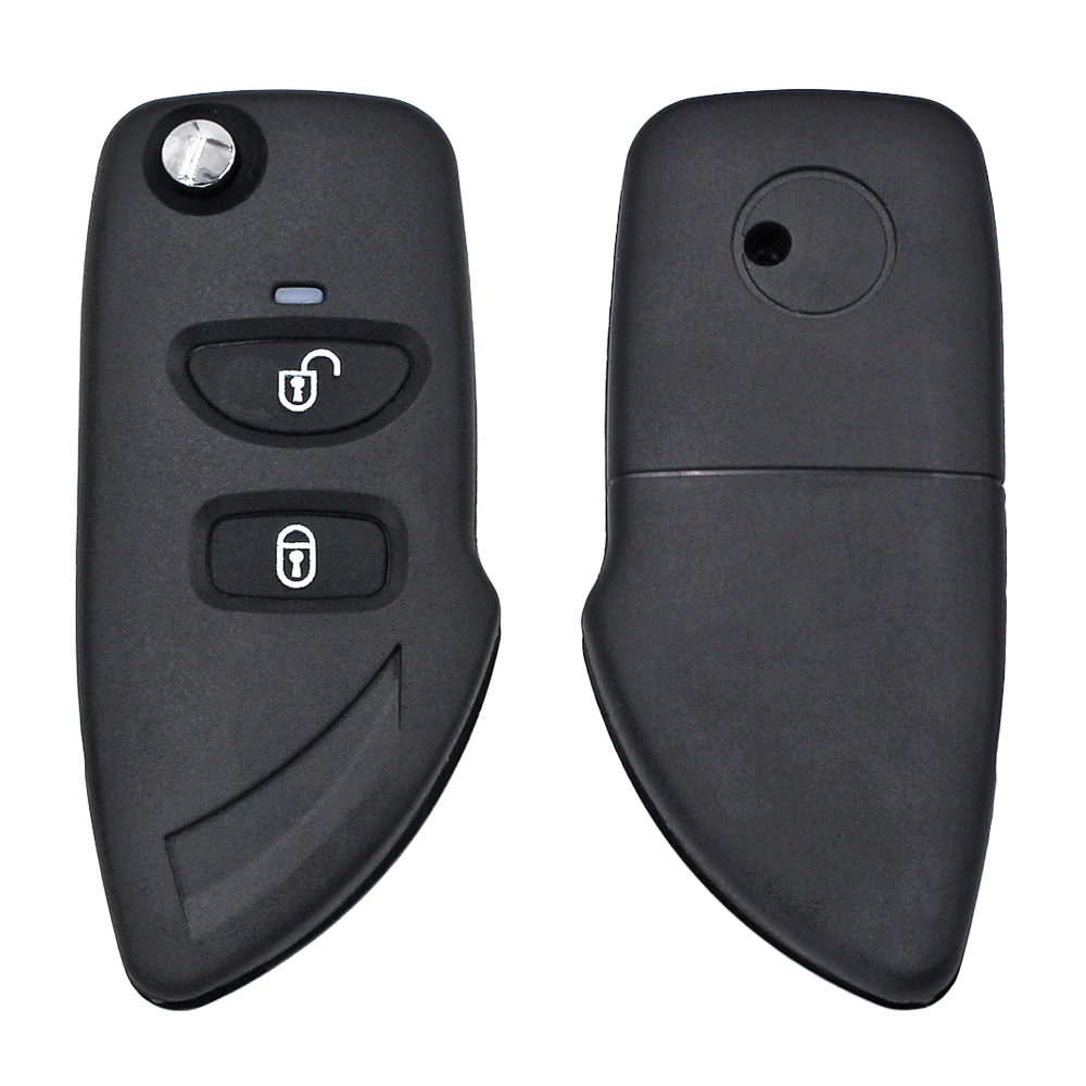 2 Button New Replacement Folding Flip Remote Key Shell Case Smart Car Housing Cover Fob with Uncut Blade For Hyundai Elantra | Автомобили
