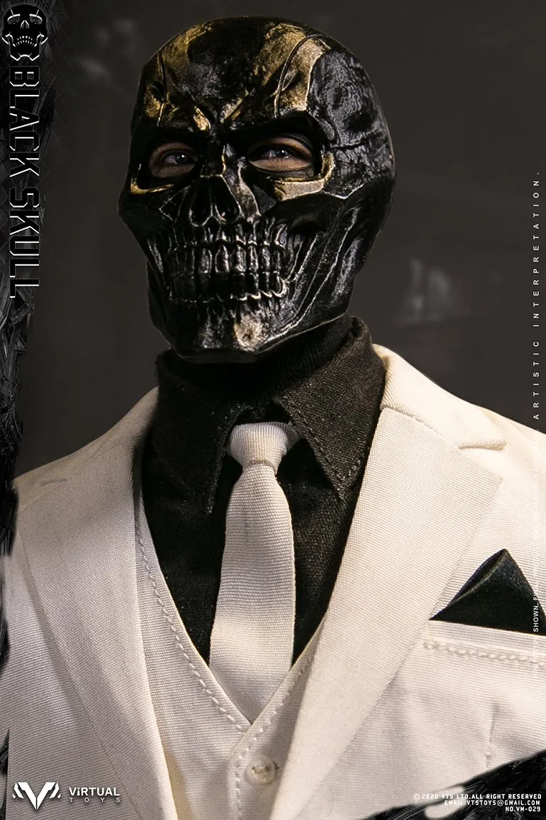 

In Stock VTS TOYS VM029 1/6 Collectible Action Figure Black Skull Full Set 12 inches Doll Model for Fans Holiday Gifts