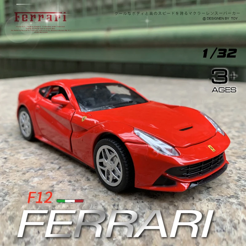 1:32 Ferraris F12 супер гоночная металлическая игрушечная машинка из сплава диекасты и
