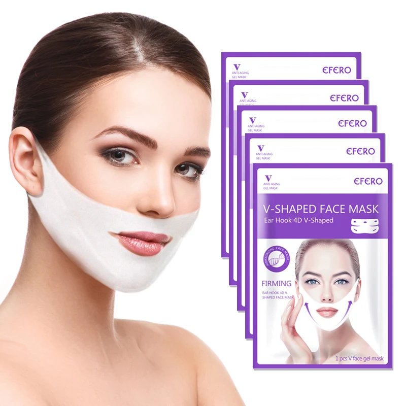 Женская лифтинг маска для лица V до подбородка укрепляющее способствующее