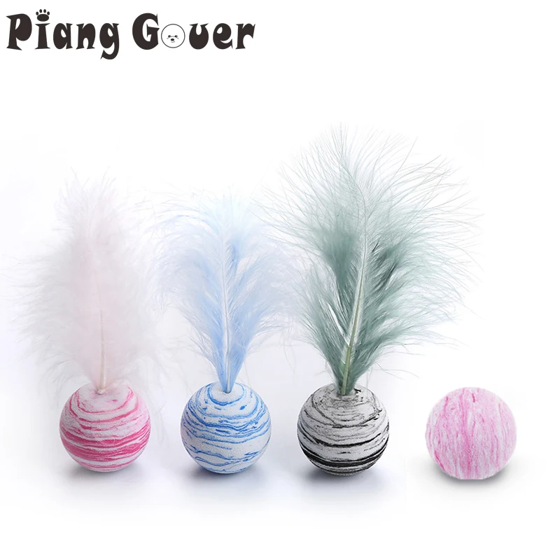 6 шт. игрушка для кошек Звездный шар перо легкий пенопластовый мяч домашних