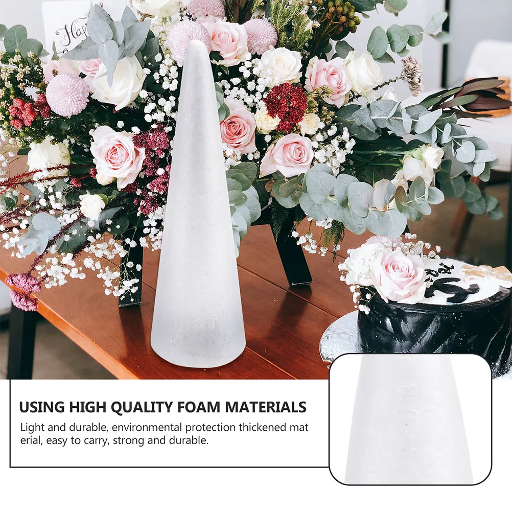 

2PCS Cone Shape Handmade Children DIY Party Decoration Cone Polystyrene