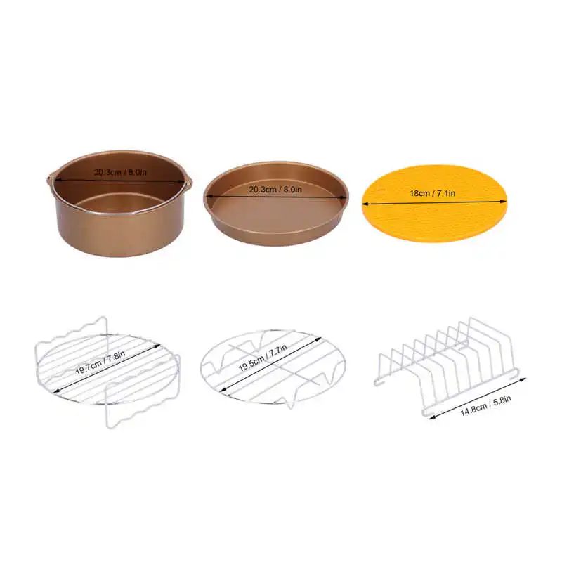 

Pizza Pan Nontoxic Steaming Rack for Kitchen for Fryer