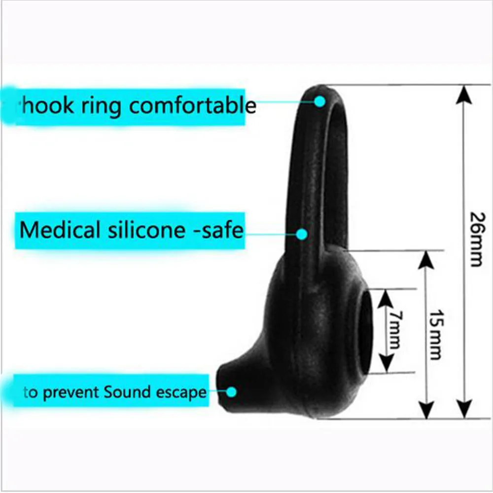 6 шт. силиконовых кейсов In Ear Bluetooth наушники Чехлы для запасных наконечников