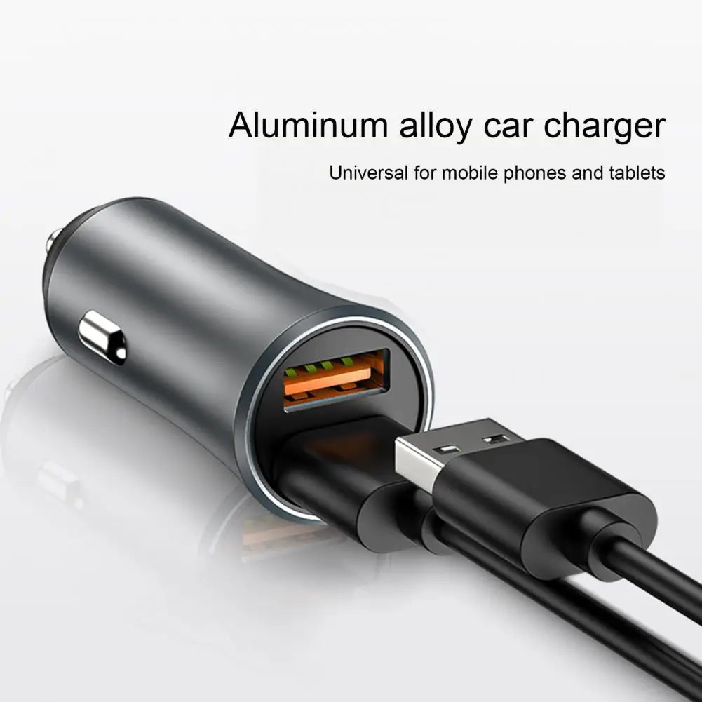 

N401Y Car Charger Mini Quick Charge 2.4A Dual USB Auto Charger Adapter for Mobile Phone