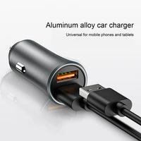 n401y car charger mini quick charge 2 4a dual usb auto charger adapter for mobile phone