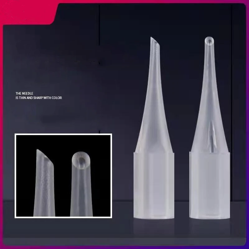

Disposable 0.4*0.6cm Dermógrafo Universal Micropigmentação Agulhas Cap For Brows Miroblading Shading Eyeliner Lip