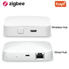 Tuya Smart ZigBee концентратор шлюз умный дом мост приложение Smart Life Беспроводной пульт дистанционного управления работает с Alexa Google Home