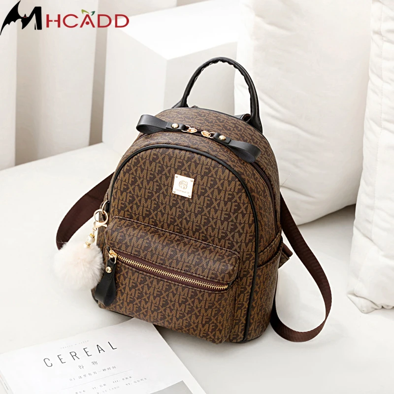 

2021 Leather Women Vintage Backpack Fashion Female Shoulder Bag Travel Ladies Back Pack Bags For Teenage Girls Quality Mochila