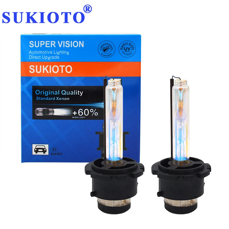 Ксеноновая лампа для автомобиля SUKIOTO 2 шт. 12 В 35 Вт D2S 55 3000K 4300K 5000K 6000K 8000K 10000K 12000K D2R