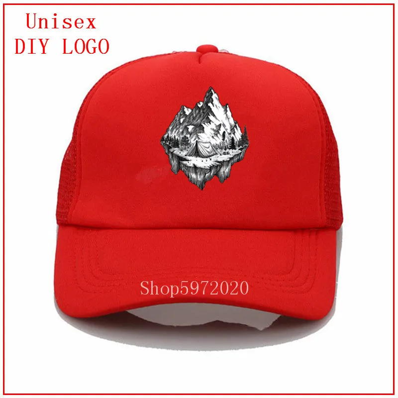 Горы тату дизайн от deniskom dcnsaqg fullview MTB шляпа бейсболка шапки и кепки Snapback черная