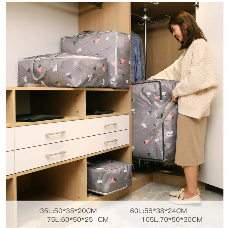 

Влагонепроницаемая сумка из ткани Оксфорд для хранения и сортировки стеганых изделий, переносная сумка большой вместимости, сумка для сорт...