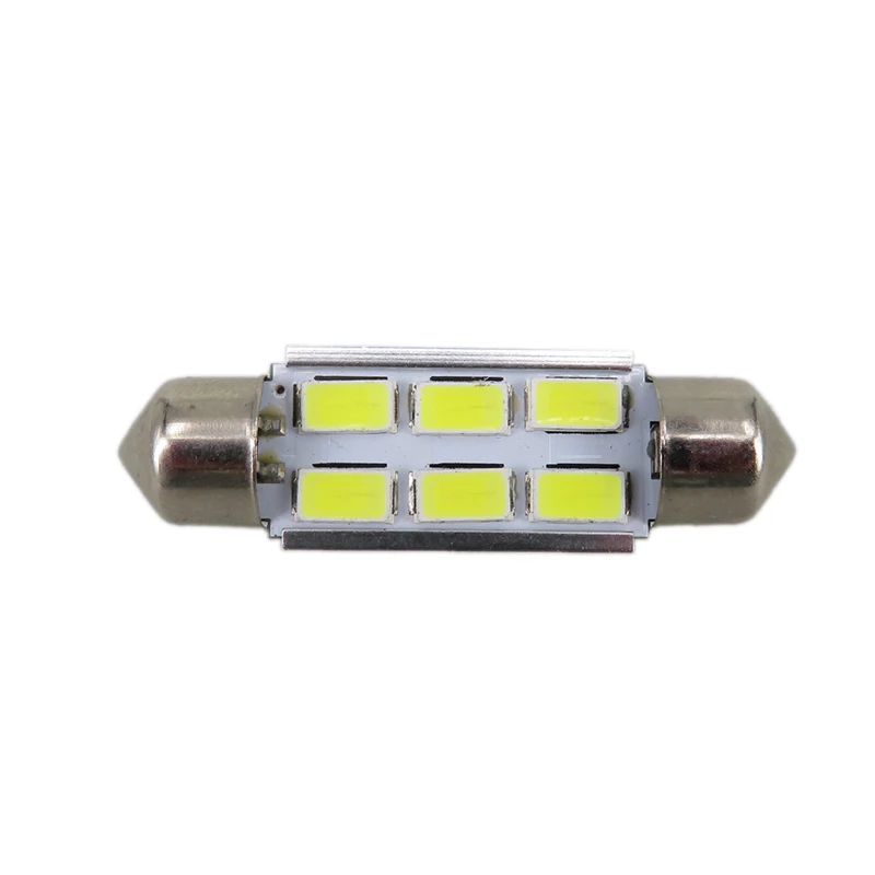 WLJH 4x Автомобильный светодиодный светильник 31 мм 36 39 41 Festoon C5W 5630 SMD 12V купольный